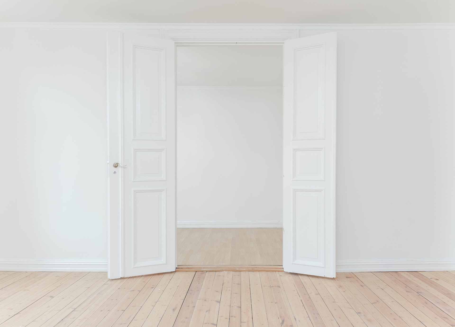 White Doors Open
